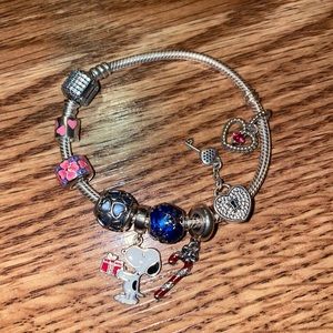 Pandora bracelet + charms